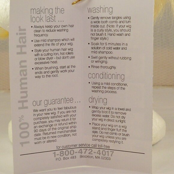 NEW Christine Jordan 100% H/H, Blond, Bright #22B, Size Avg A1131 - Picture 11 of 12